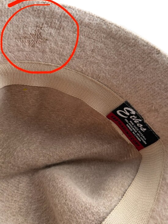 Ethos Cream Angora Blend Cloche Bucket Hat Soft Minimalist Neutral main image 7
